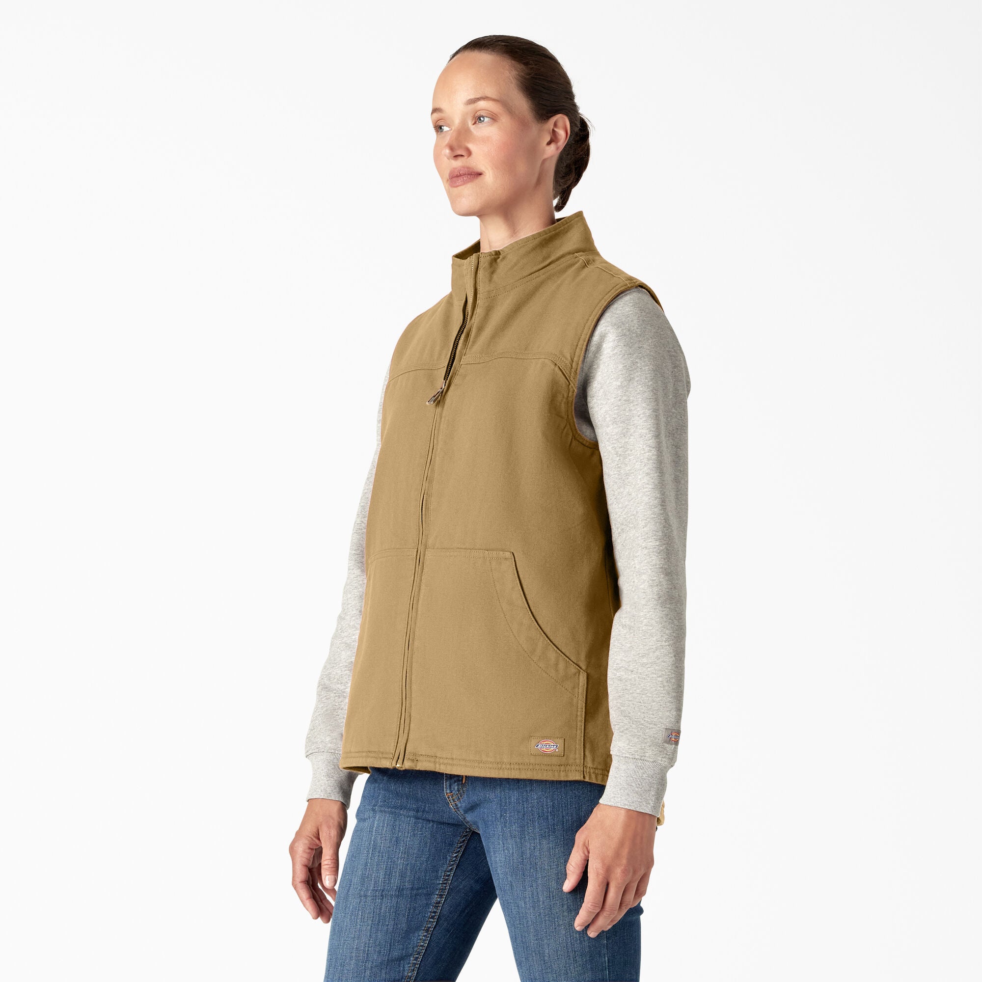 Women's Fleece Lined Duck Canvas Vest | Dickies US