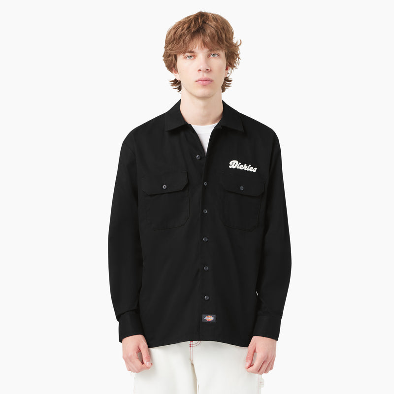dickies dress shirts Men's Long-Sleeve Work Shirt, Silver Youll be sure to stay dry and maintain a quality look with a moisture wicking finish and a wrinkle resistant Dickies 2574 Short Sleeve Work