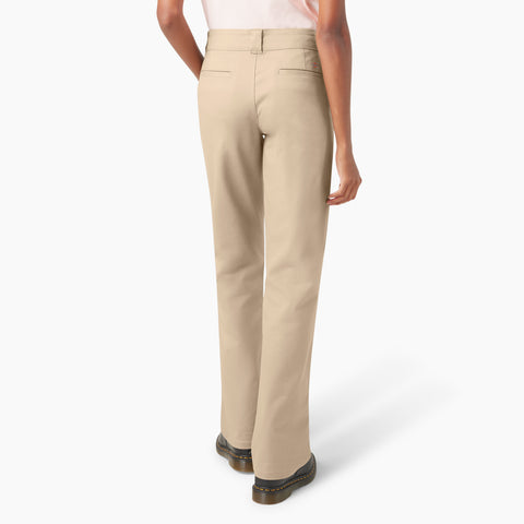 Dickies Women's Super Flex Bootcut Work Pants Desert Sand Dickies Women's Super Flex Bootcut Work Pants Desert Sand