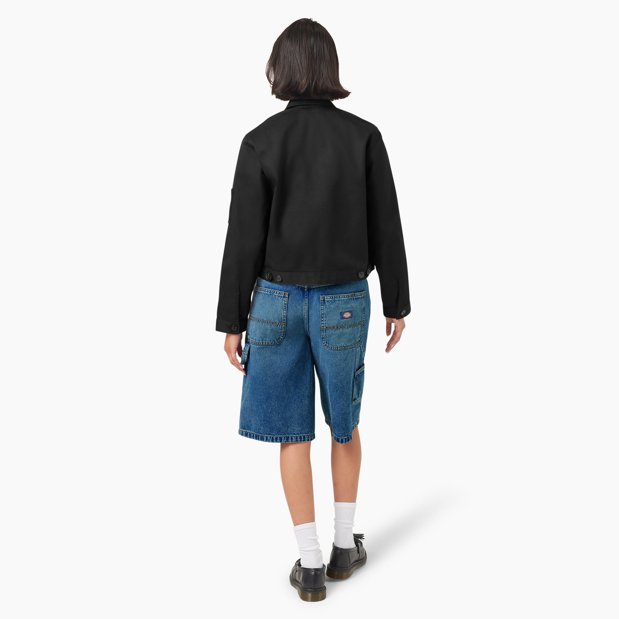 Dickies CROPPED EISENHOER JACKET ネイビー Dickies ディッキーズ CROPPED EISENHOER JACKET クロップド