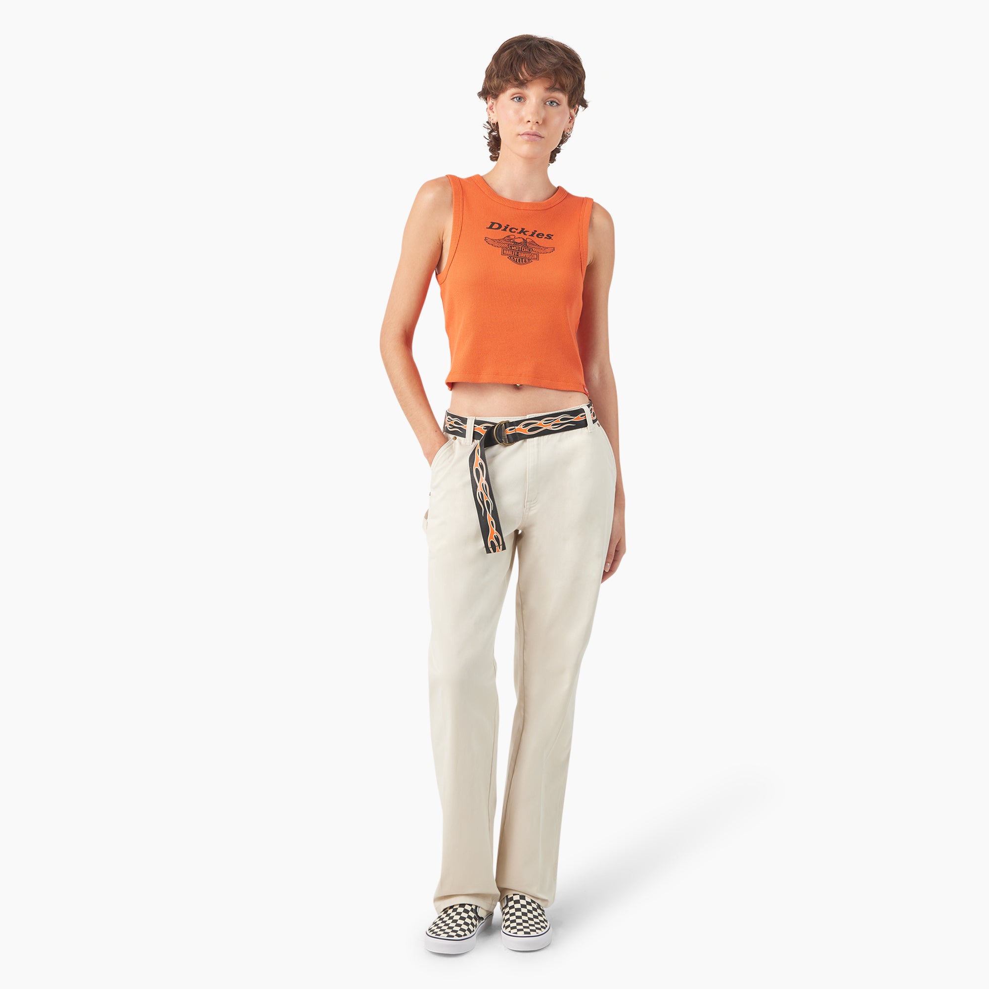 Dickies x Harley-Davidson Women's Carpenter Pants with Belt