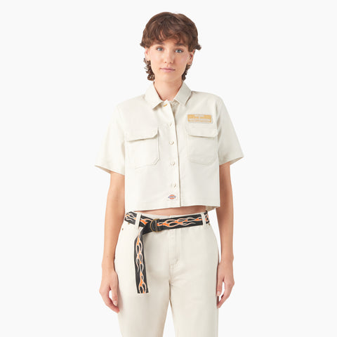 Dickies x Harley-Davidson Women's Eagle Cropped Work Shirt
