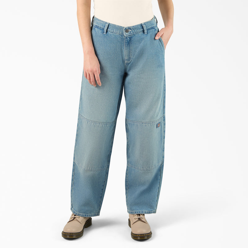 denim dress pants women's Dress Denim Pants / Black 34x32