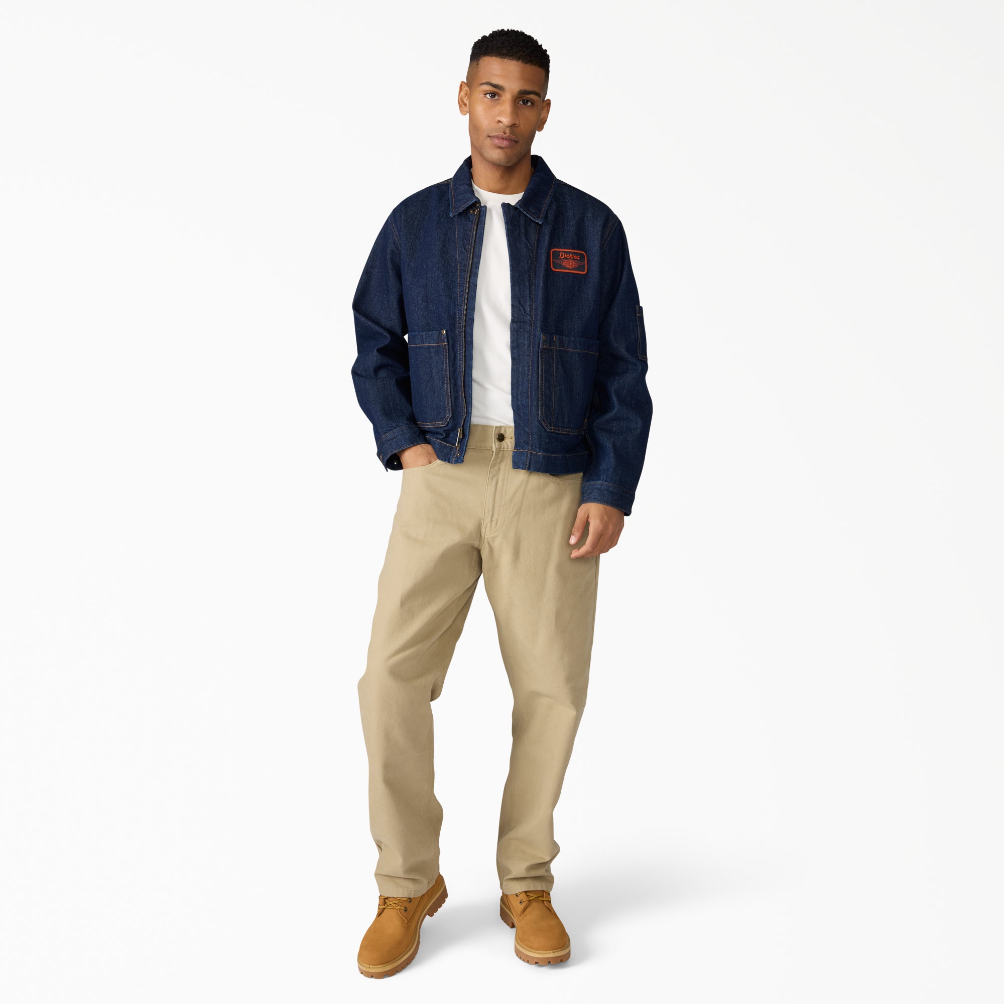 90s 00s Dickies ワークジャケット ハーレー チョッパー 西海岸 Dickies x Harley-Davidson® Boxy Fit Embroidered Denim Jacket