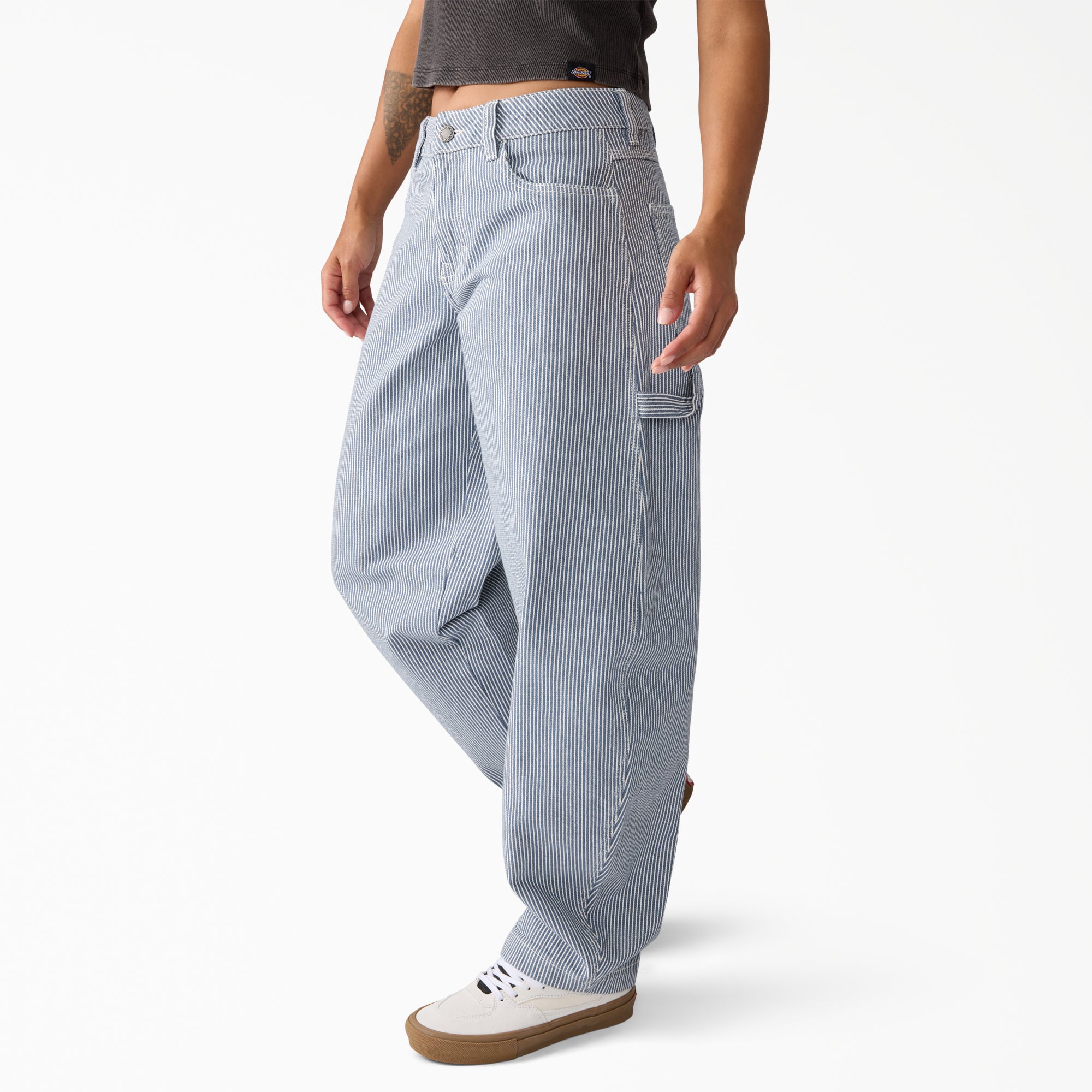 Women's Hickory Loose Straight Carpenter Pants | Dickies US