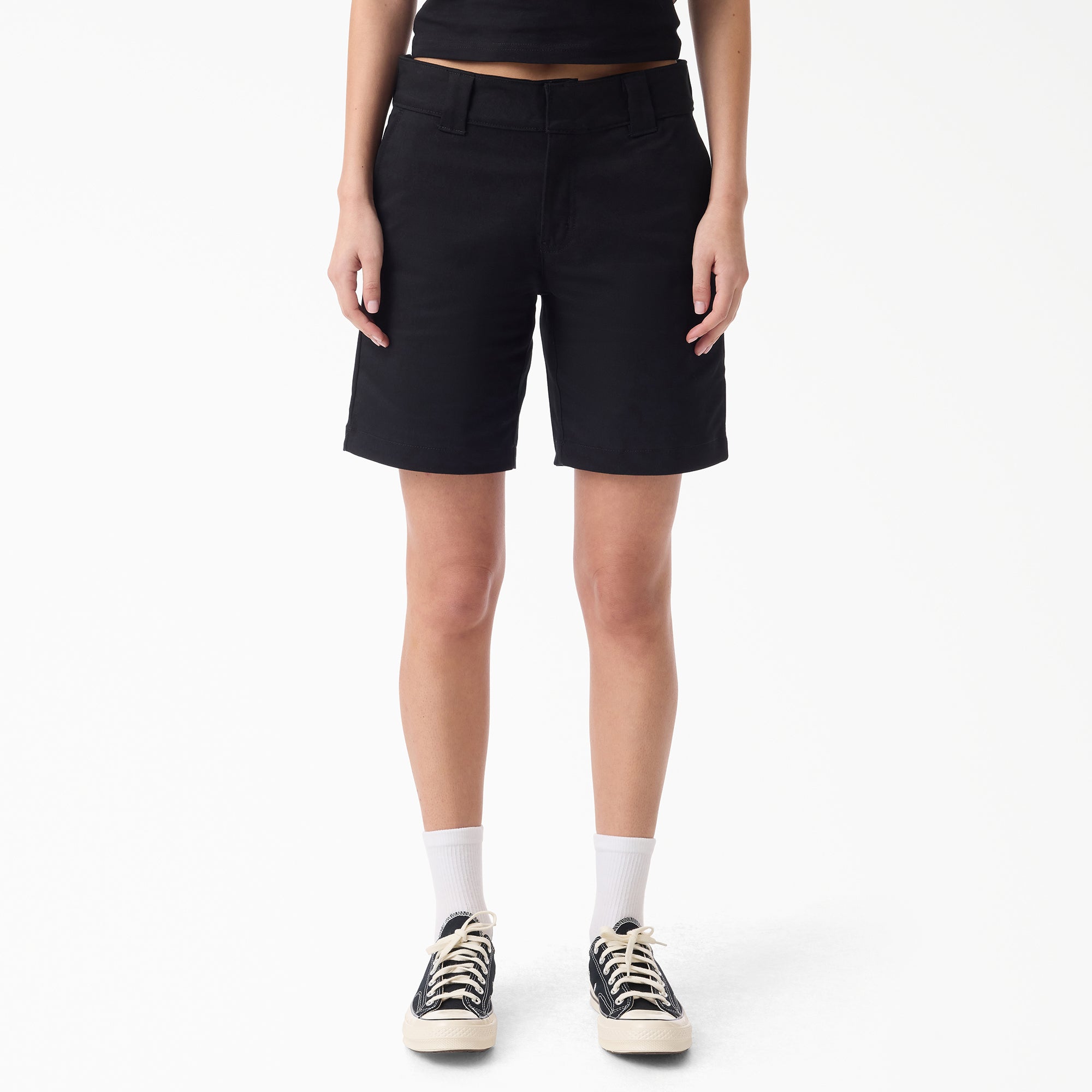 Women's Super Flex Flat Front Shorts, 9