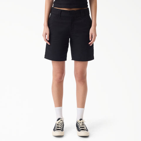 Women's Super Flex Flat Front Shorts, 9