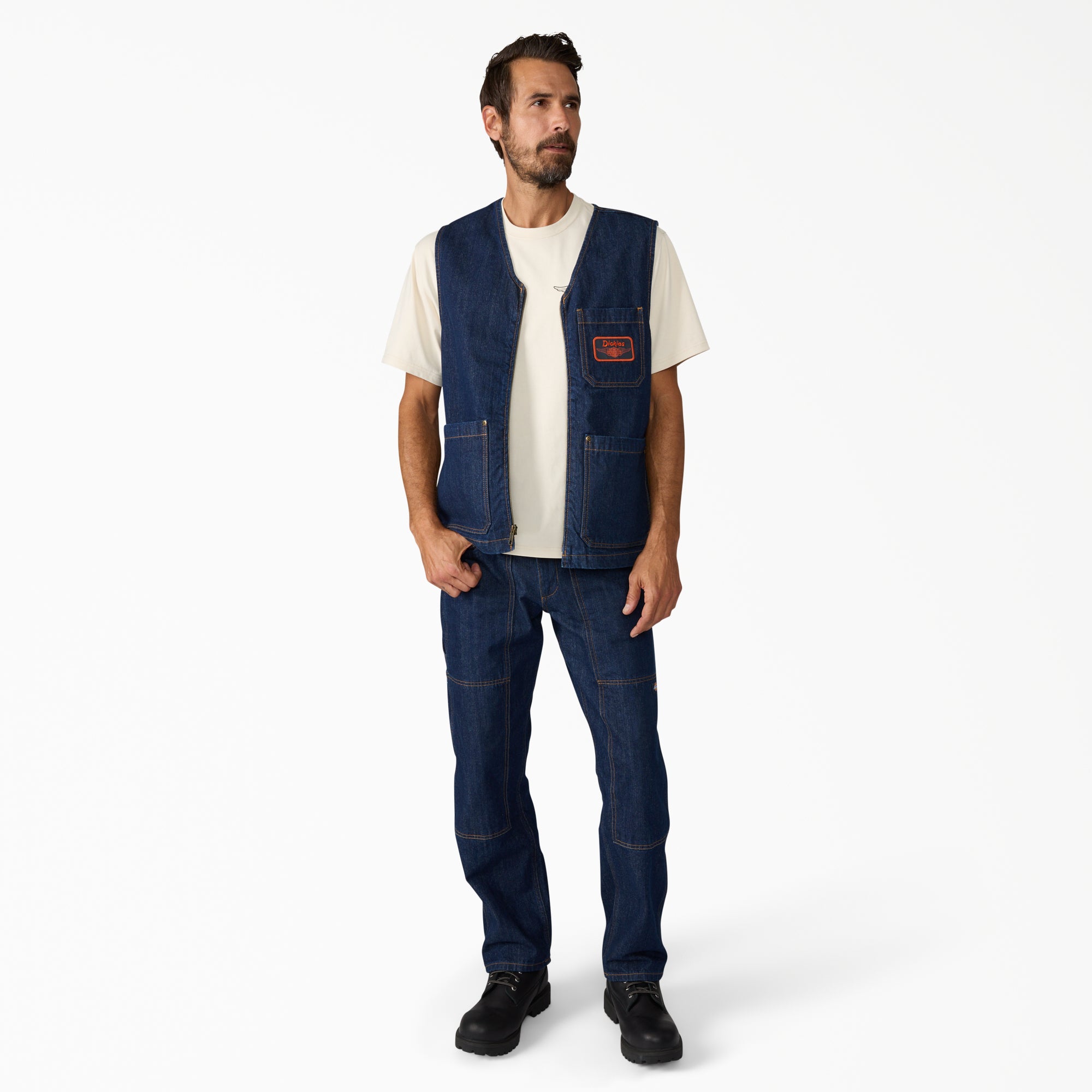 Dickies x Harley-Davidson® Denim Zip-Up Vest | Dickies US