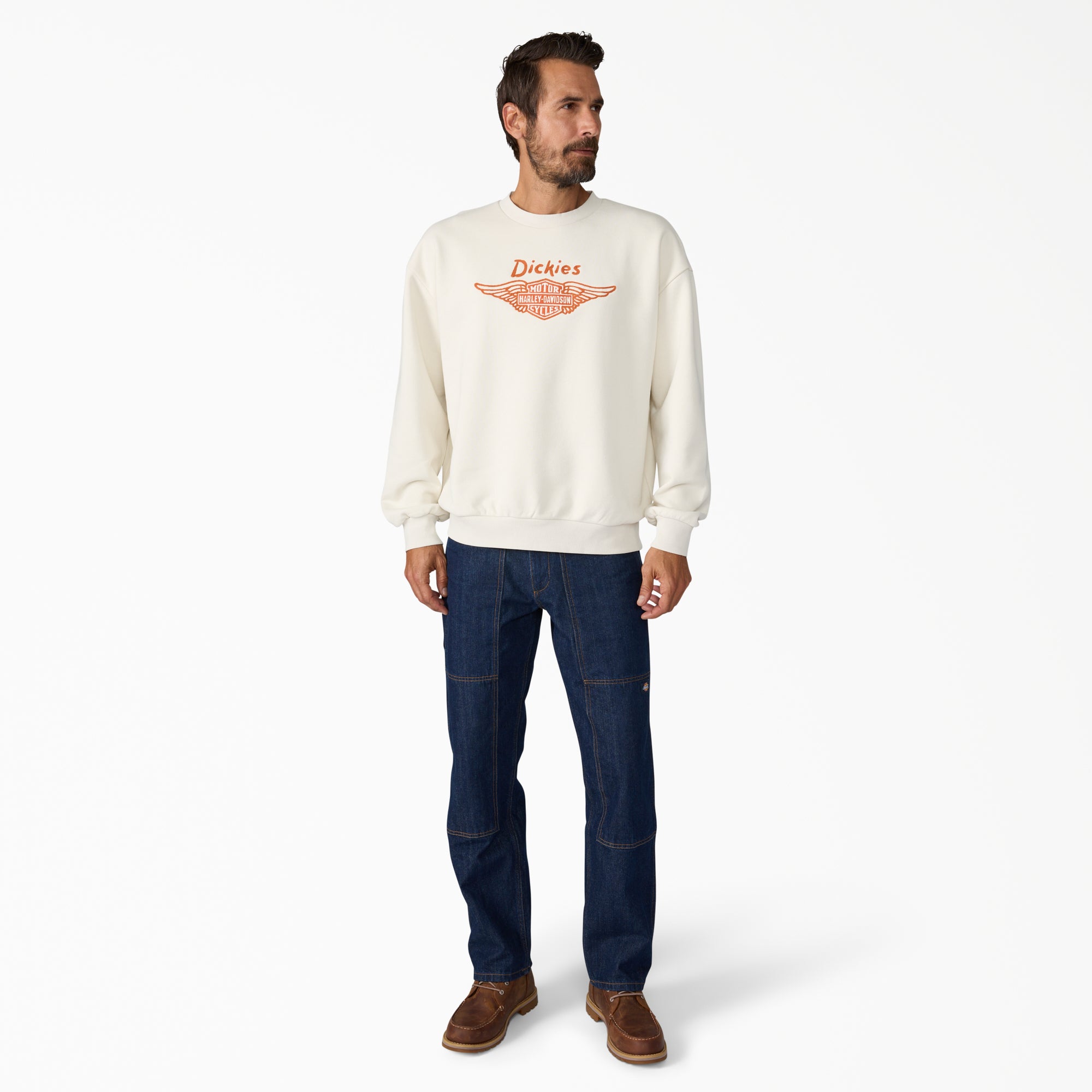 Dickies x Harley-Davidson® Boxy Fit Embroidered Crewneck