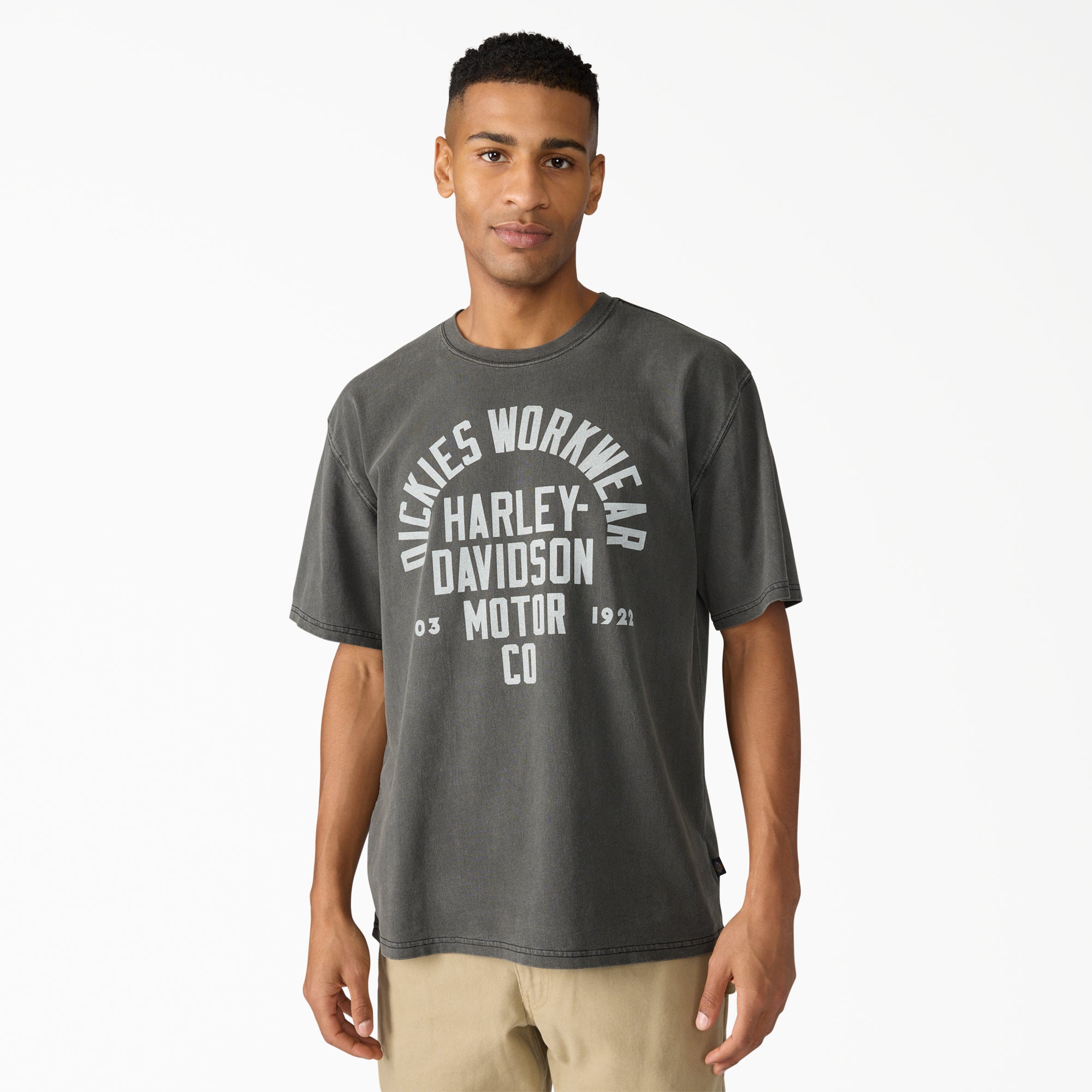 R*D様 Harley-Davidson Tシャツ ダークグレー Dickies x Harley-Davidson® Vintage Wash Logo Graphic T-Shirt