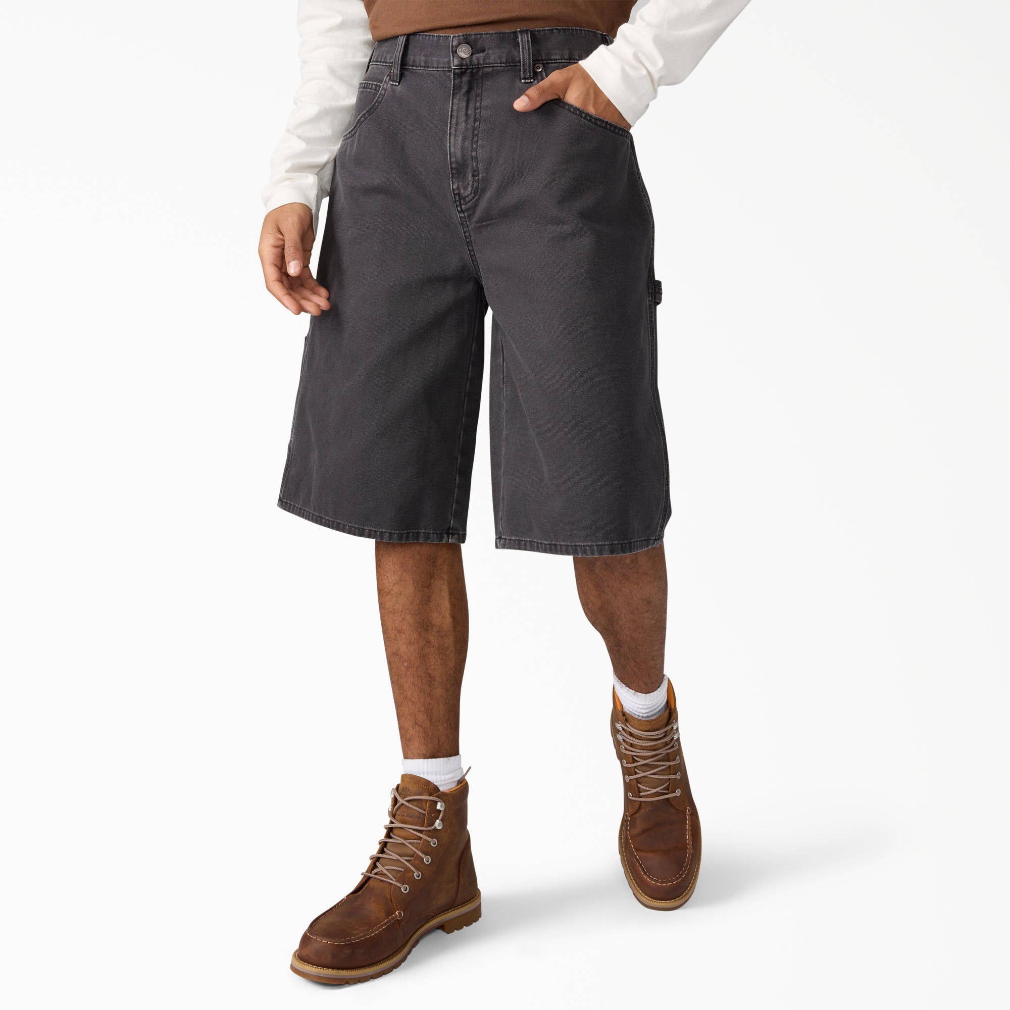 Worn In Relaxed Carpenter Duck Shorts, 13