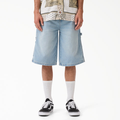 Worn In Relaxed Carpenter Denim Shorts, 13