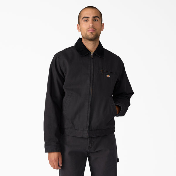 Dickies ブラック ジャケット XL Dickies (ディッキーズ) コットン フルジップ ジャケット M L LL