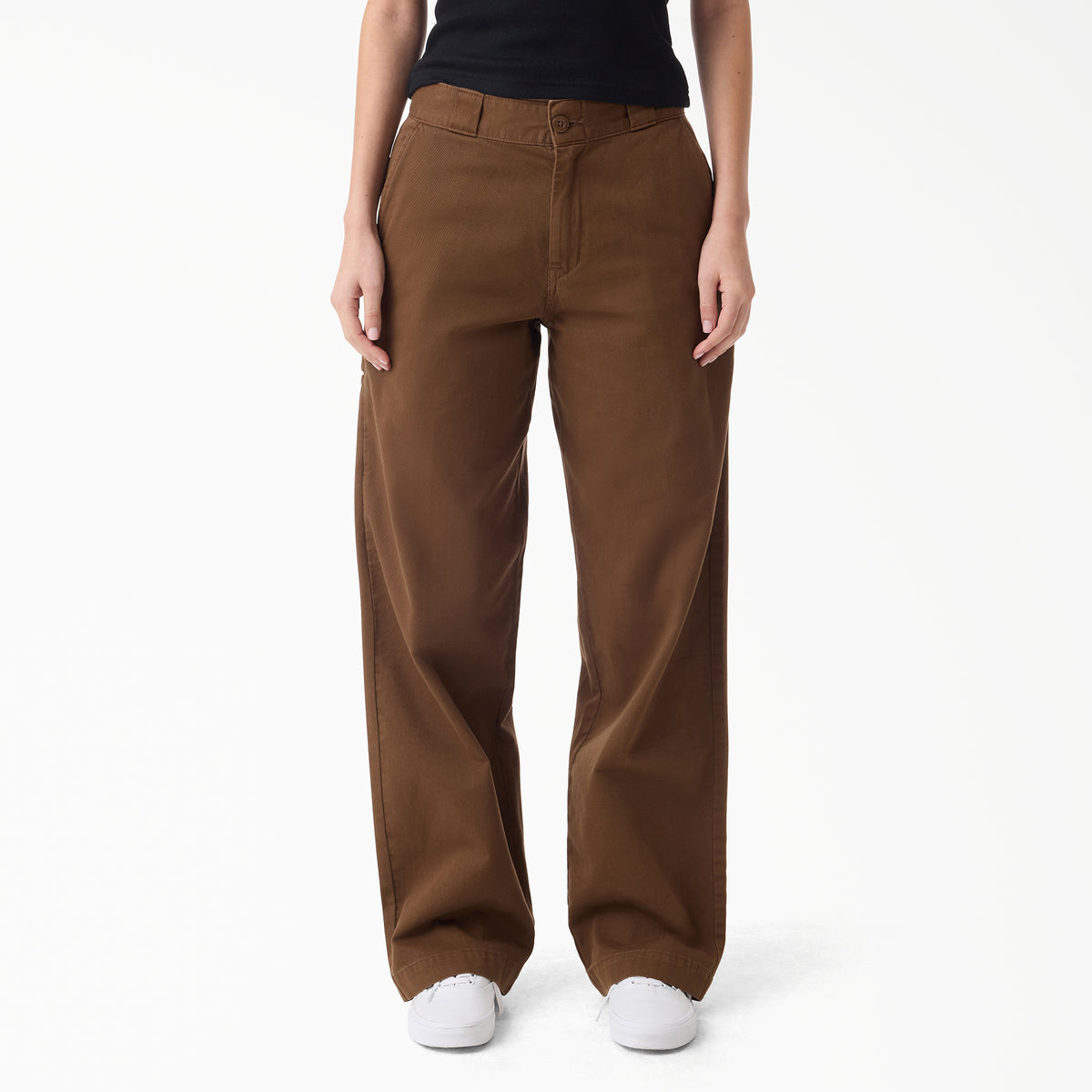 Women's 247 Garment Dyed Loose Work Pants Timber Brown (0TB) - 1