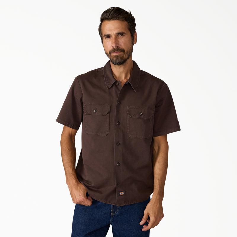 Worn In Lightweight Work Shirt DARK Brown / Large Worn In Lightweight Work Shirt DARK Brown / Large