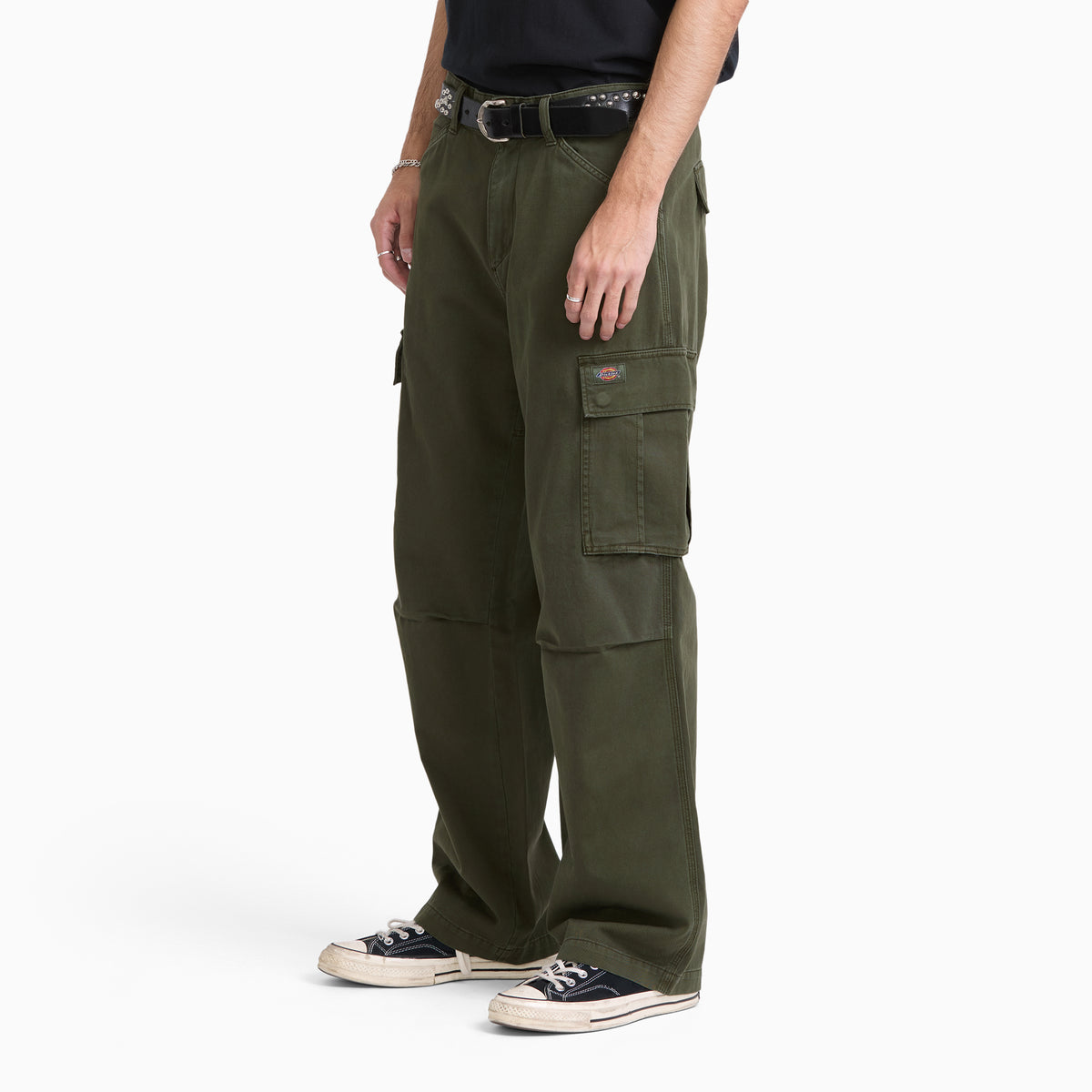 247 Loose Straight Garment Dyed Cargo Pants DEEP DEPTHS (L95) - 3