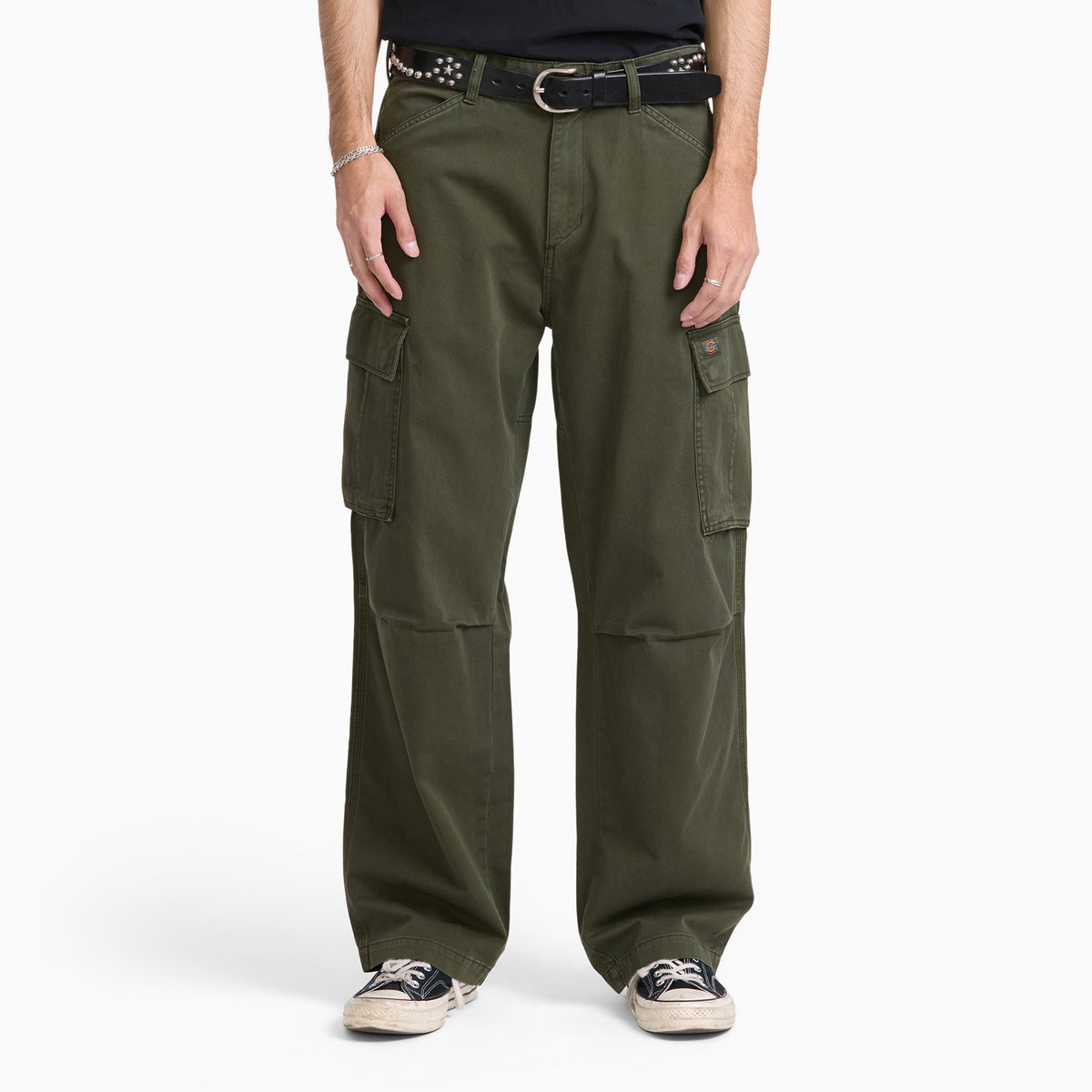 247 Loose Straight Garment Dyed Cargo Pants DEEP DEPTHS (L95) - 1