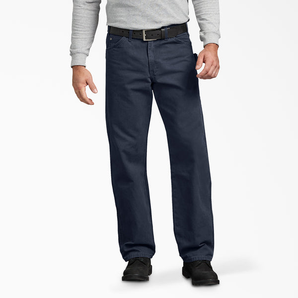 Dickies Men's Big & Tall Relaxed Fit Sanded Duck Carpenter Jeans - Rinsed Timber, 42 x 32 in - Fry's Food Stores