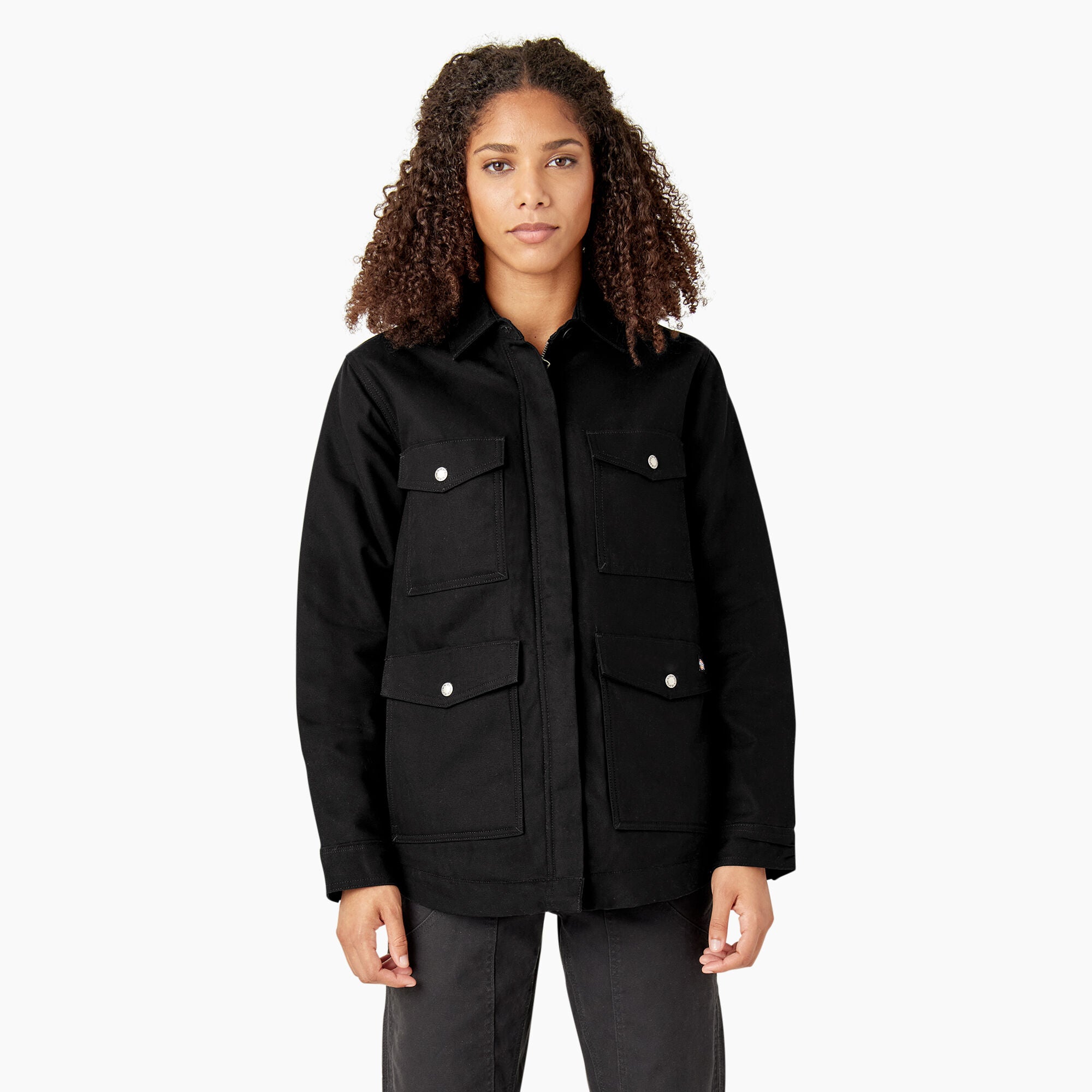 Women's Duck High Pile Fleece Lined Chore Coat | Dickies US