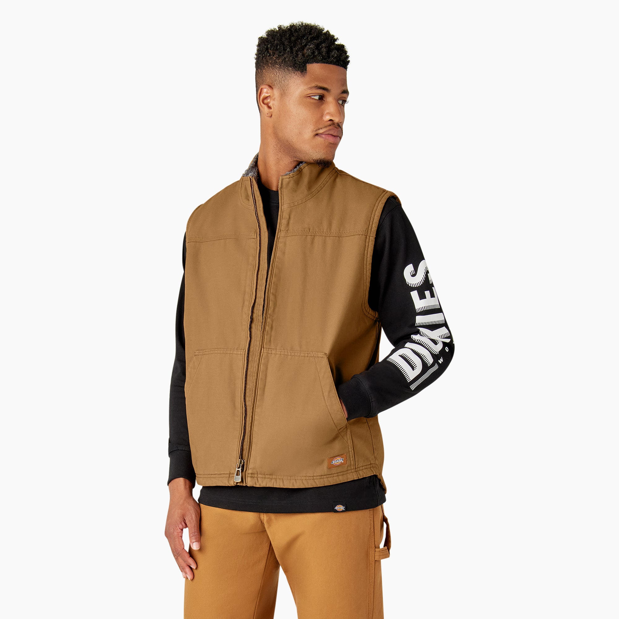 Duck Canvas High Pile Fleece Lined Vest | Dickies US