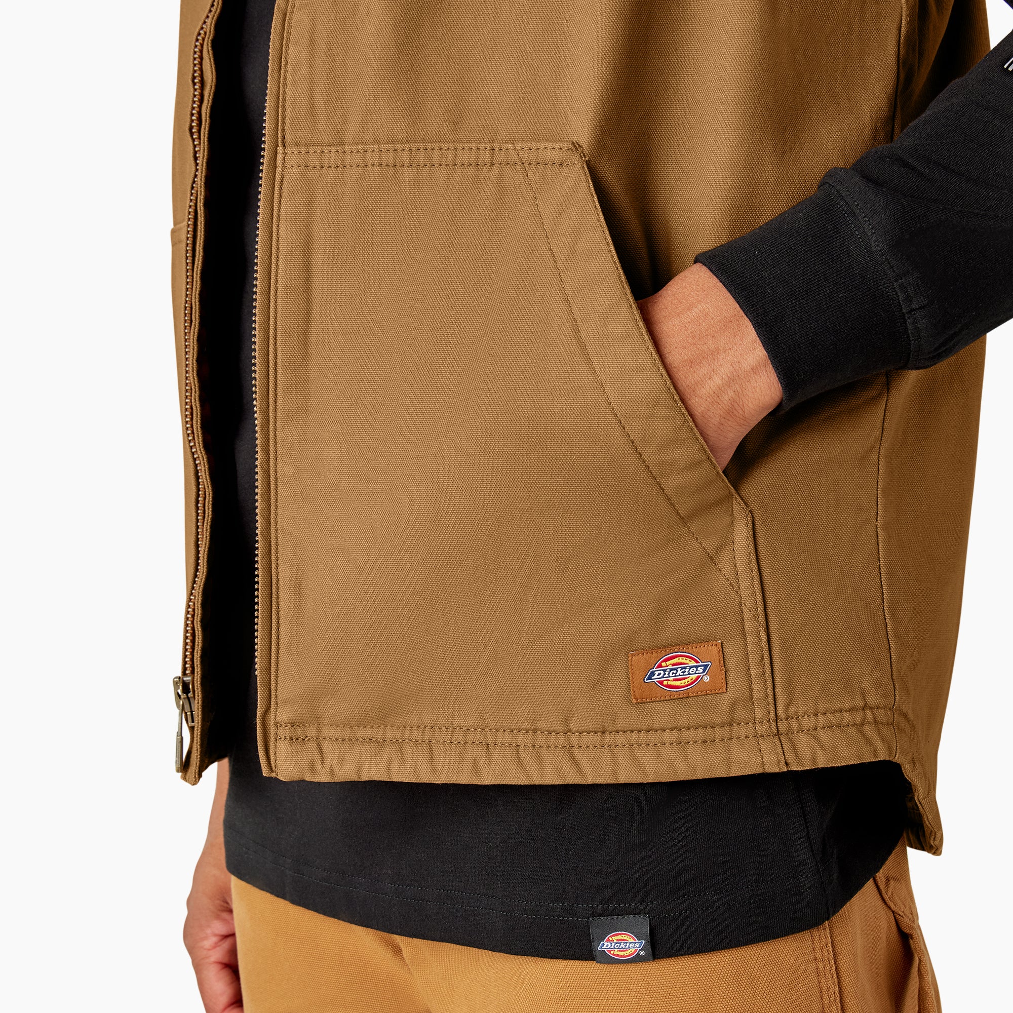 Duck Canvas High Pile Fleece Lined Vest | Dickies US