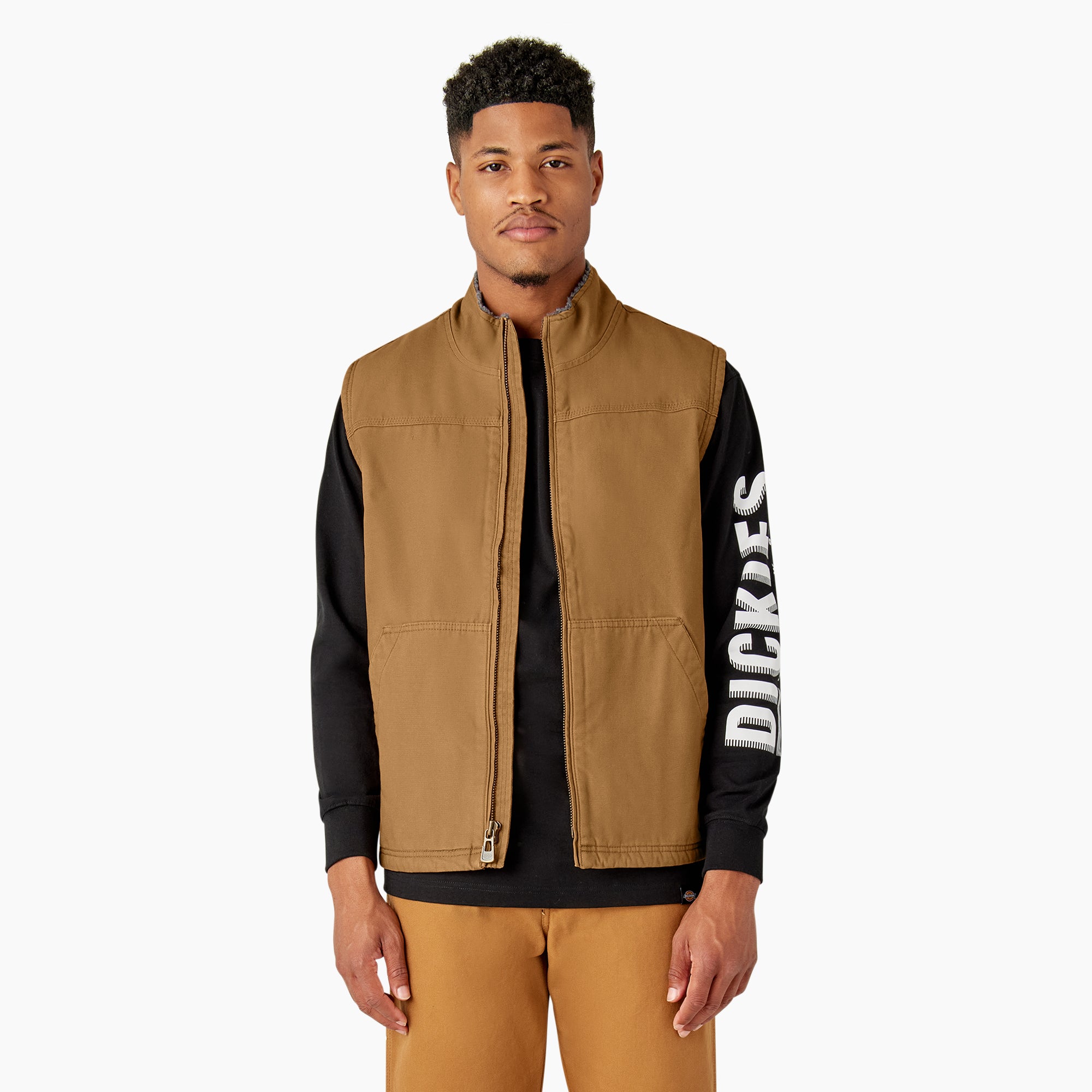 Duck Canvas High Pile Fleece Lined Vest | Dickies US