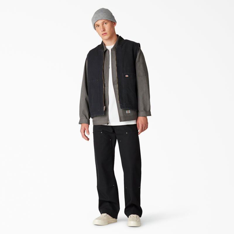 Stonewashed Duck High Pile Fleece Lined Vest