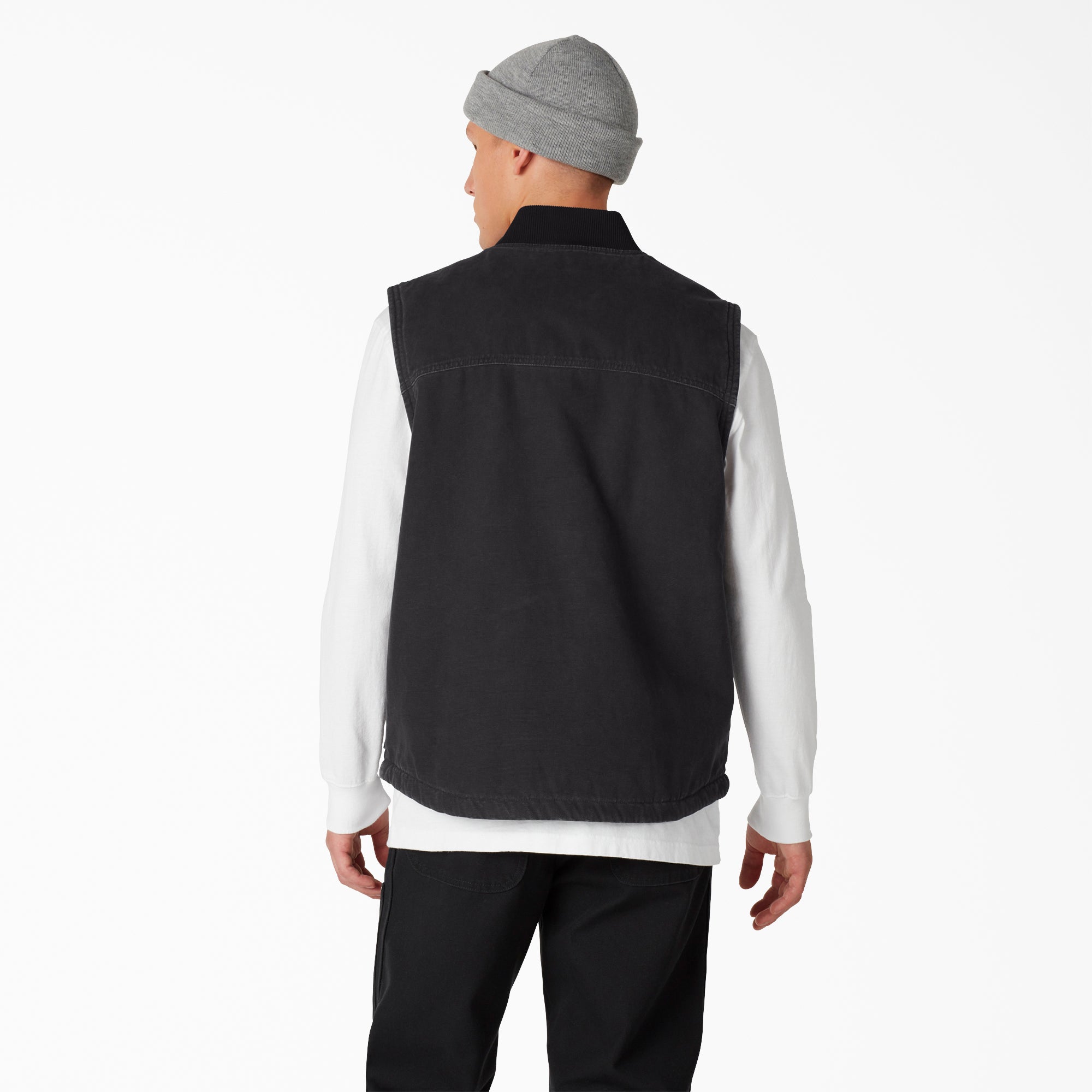 Stonewashed Duck High Pile Fleece Lined Vest | Dickies US