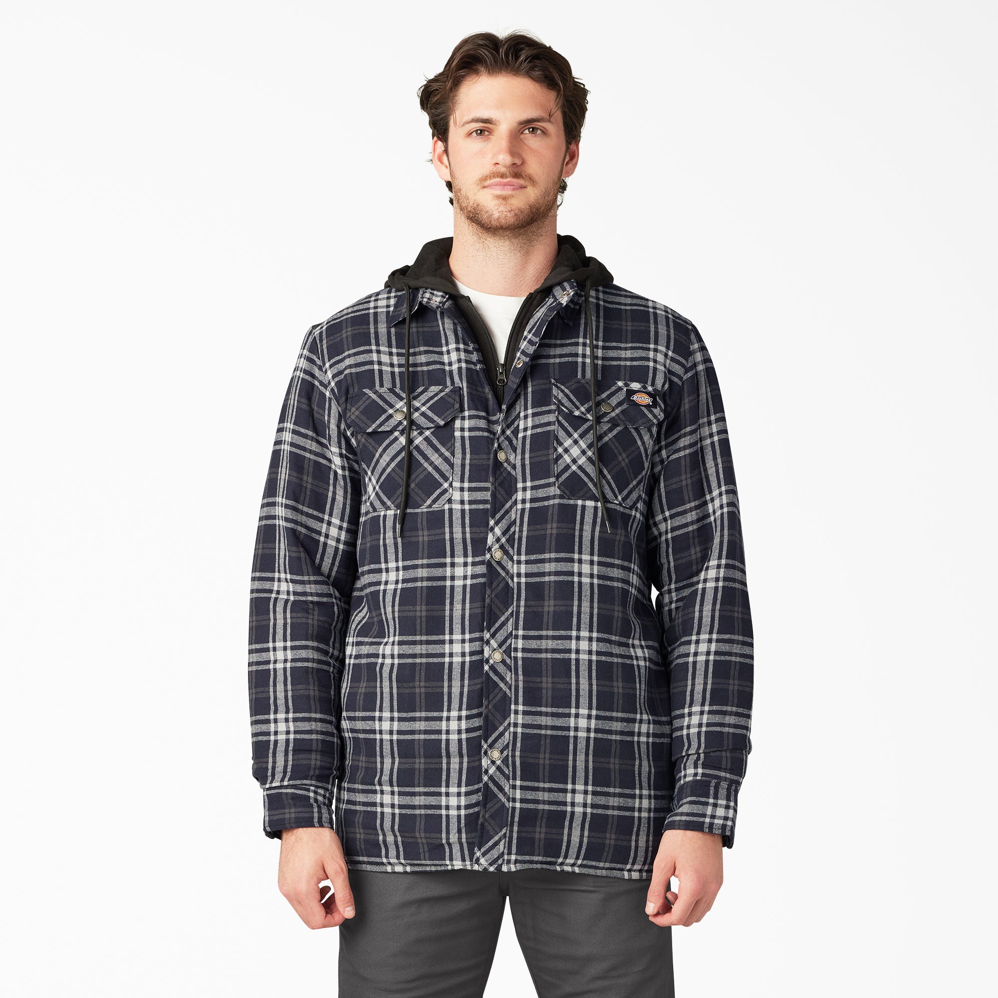 Flannel Hooded Shirt Jacket | Dickies US