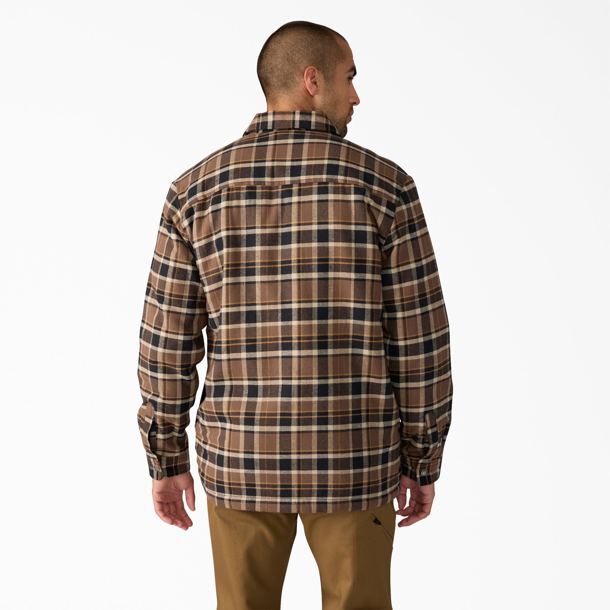 Water Repellent Fleece-Lined Flannel Shirt Jacket | Dickies US
