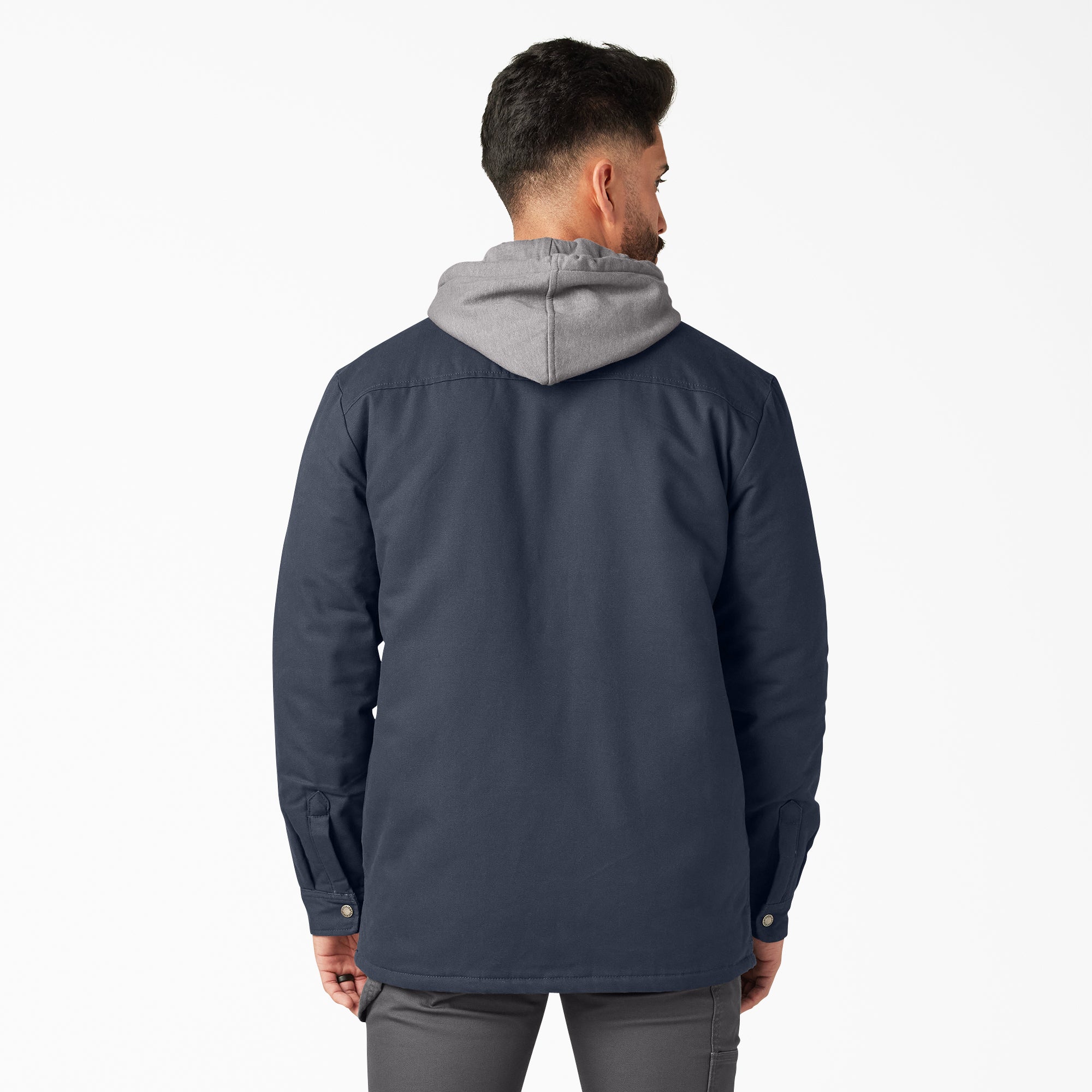 Water Repellent Duck Hooded Shirt Jacket | Dickies CA