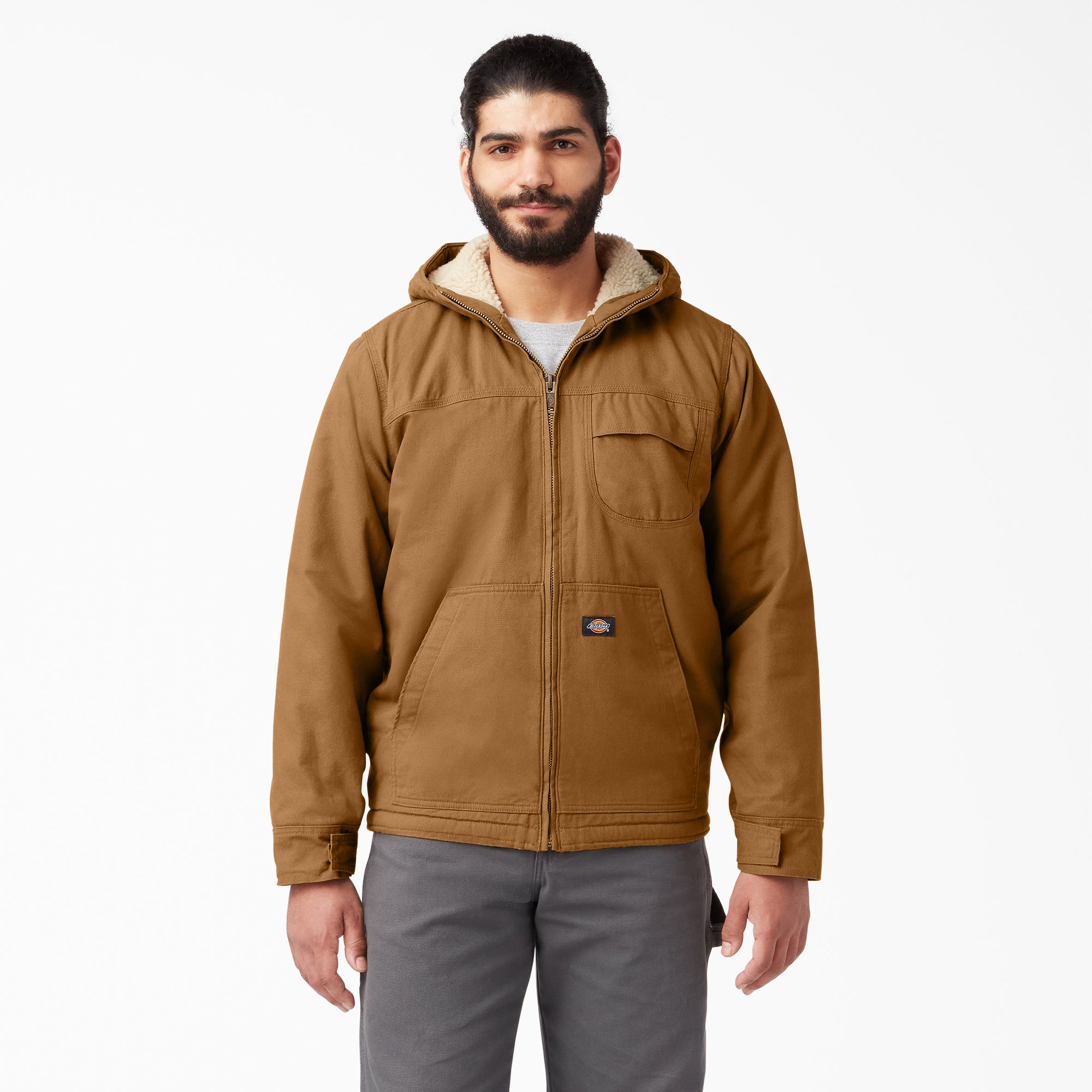 Duck High Pile Fleece Lined Hooded Jacket | Dickies US