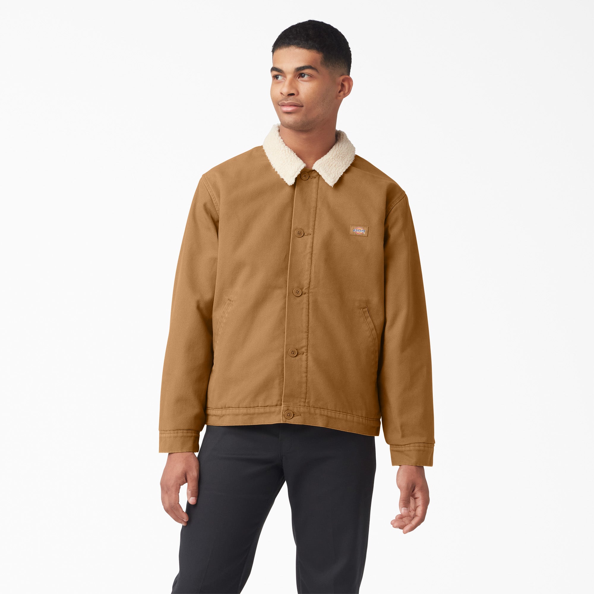 ジャケット・アウター Button Jacket Natural Duck Duck Canvas High Pile Fleece Jacket | Dickies US