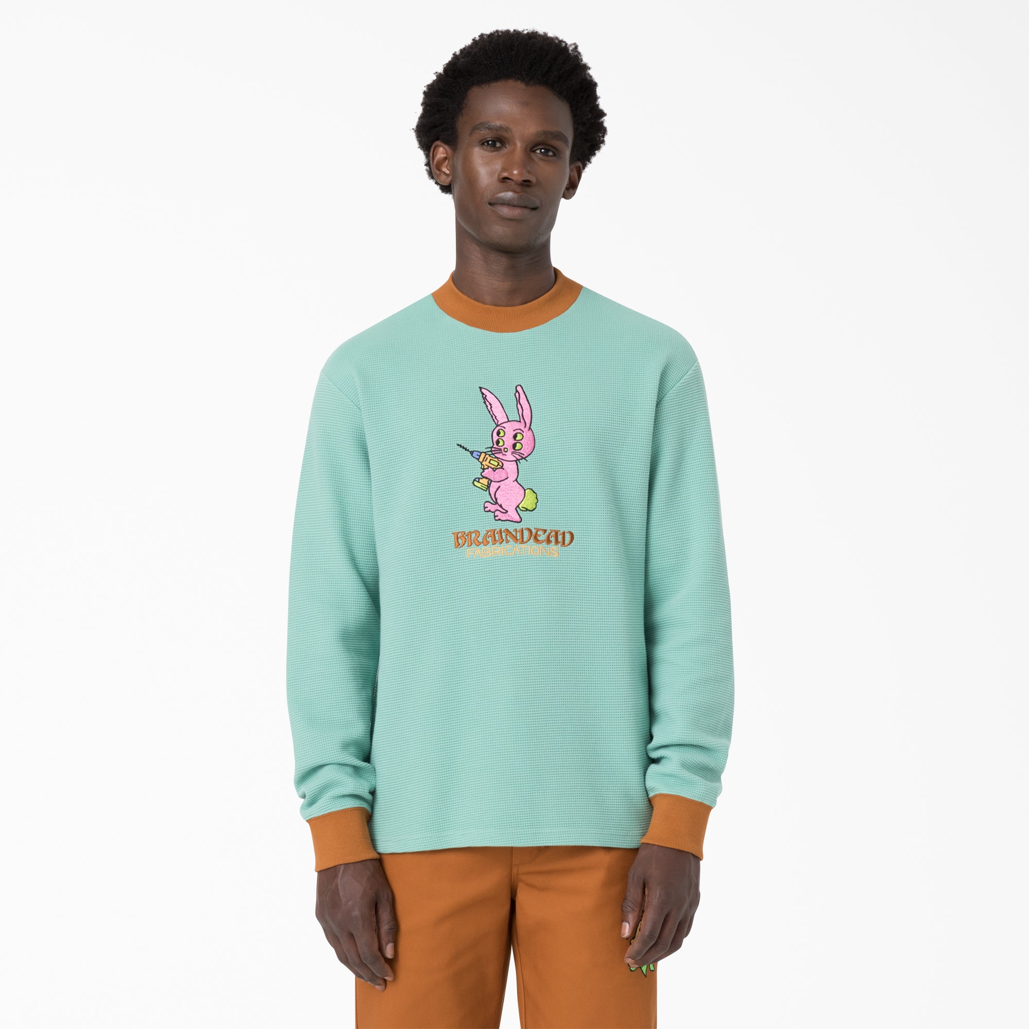 Brain Dead Embroidered Waffle Knit Sweater | Dickies US