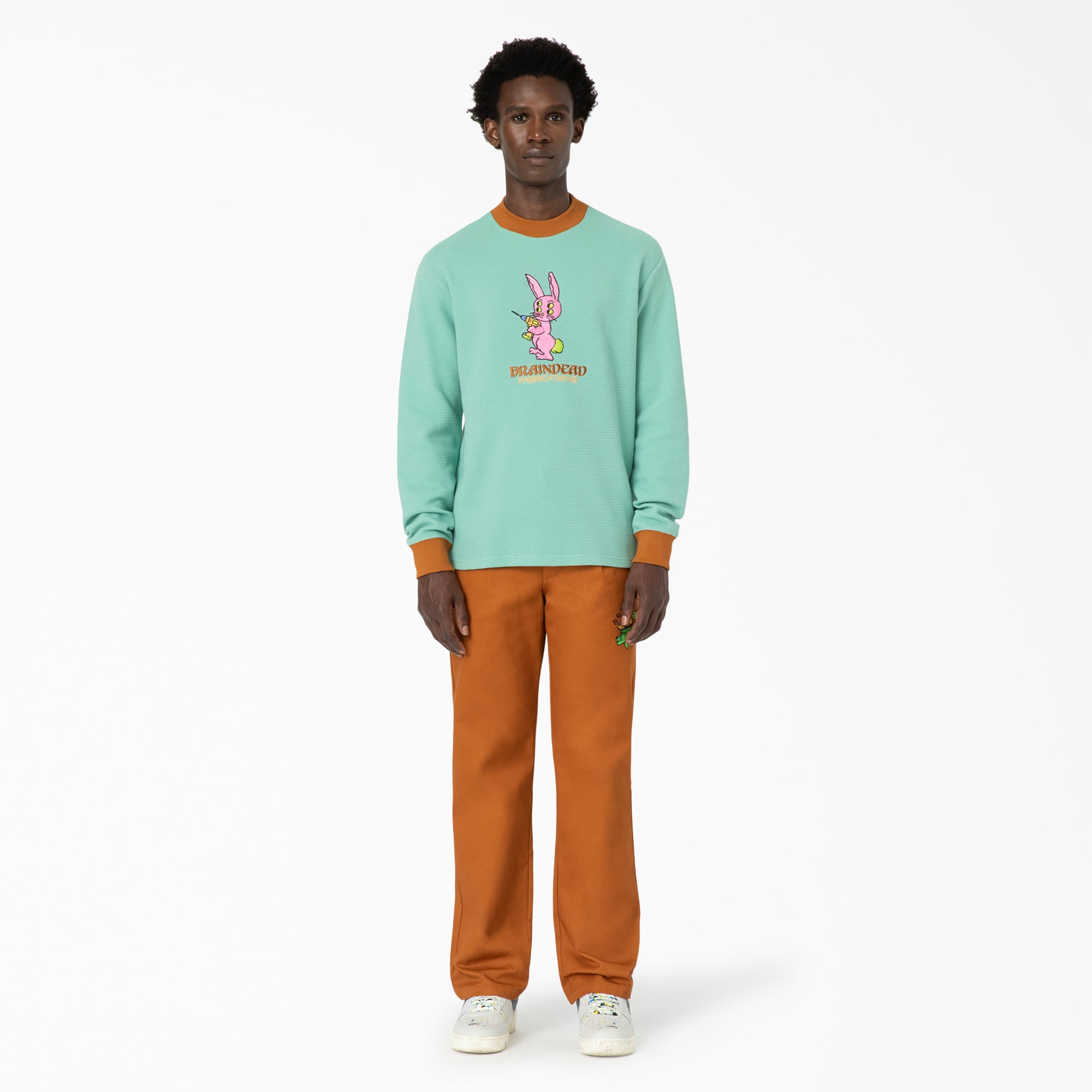 Brain Dead Embroidered Waffle Knit Sweater | Dickies US