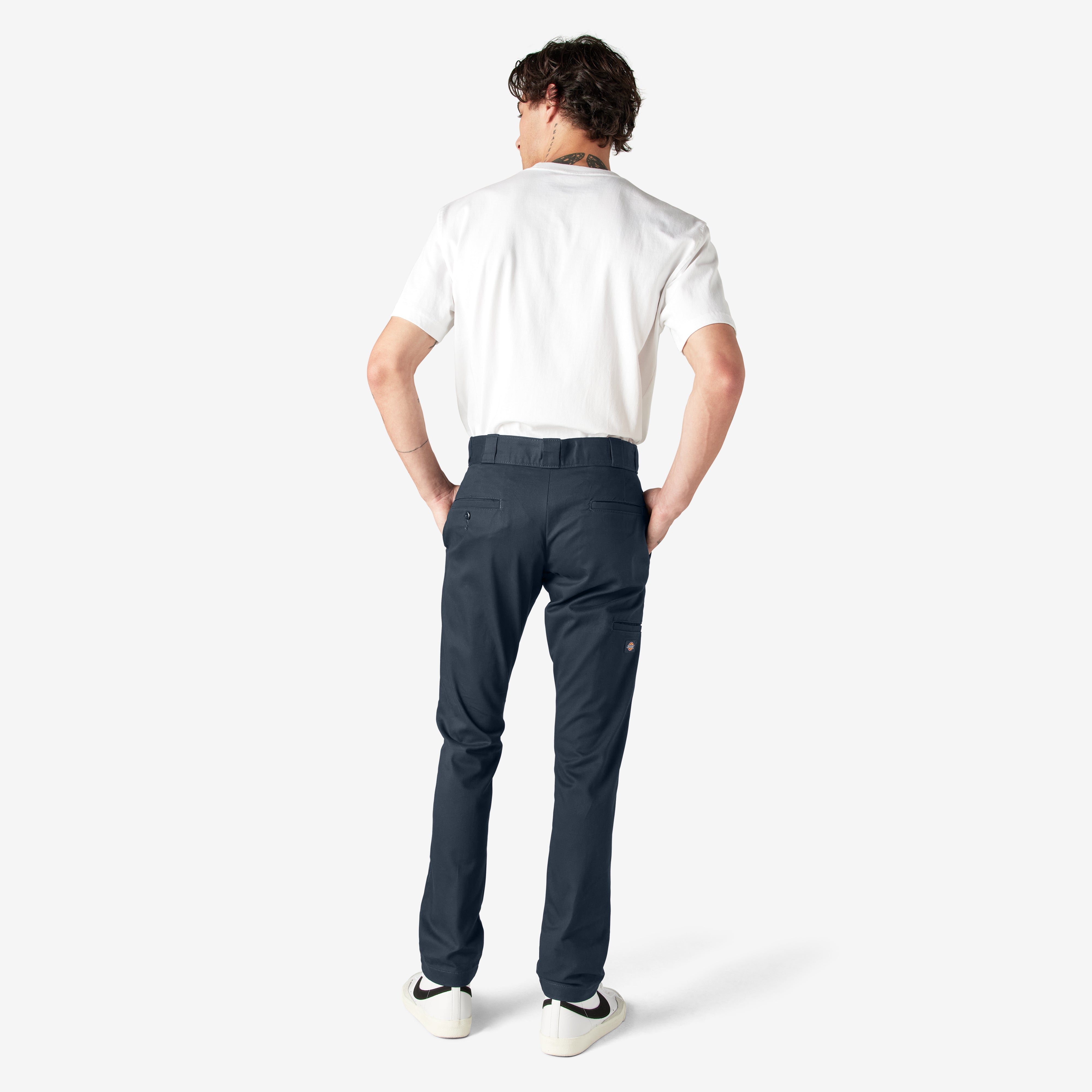 Dickies Men's Relaxed Fit Double Knee Pant Straight Leg WP859BK Black Size 38x32