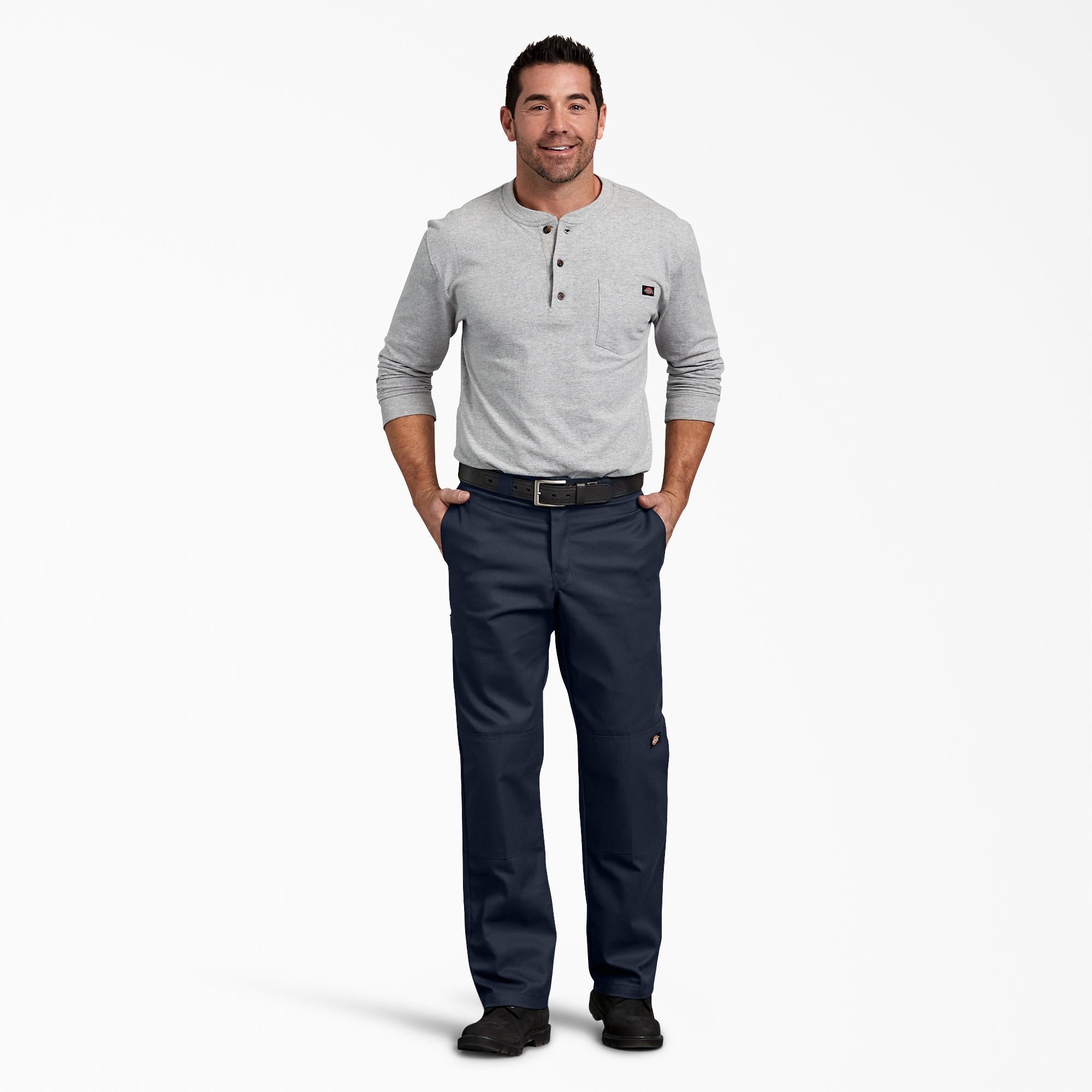 Dickies Men's Pro Flex Regular Fit Double Knee Work Pants - WP882 - Khaki