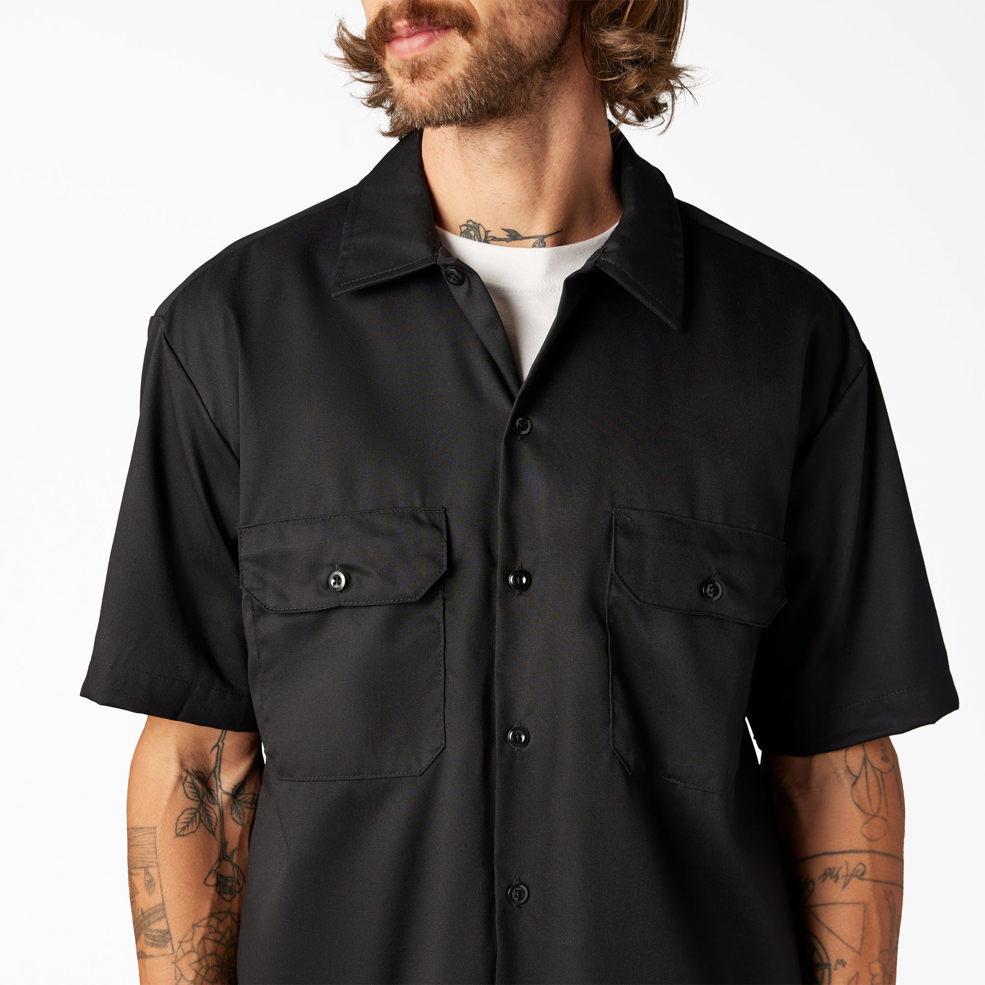 トップス HTC Dickies Short Sleeve Work Shirt Amazon.com: Dickies Occupational Workwear LS535DS S