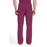 Men's Dynamix Zip Fly Cargo Scrub Pant - Wine - 2