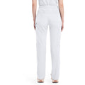 Women's Balance Mid Rise Tapered Leg Pull-On Scrub Pant - White - 2