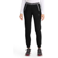 Women's Dynamix Natural Rise Tapered Leg Jogger Scrub Pant - Black - 1