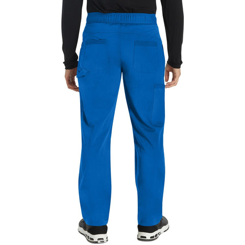 Men's Balance Mid Rise Straight Leg Scrub Pant - Royal - 2