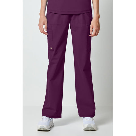 Women's Forge Straight Leg Scrub Cargo - Wine - 1