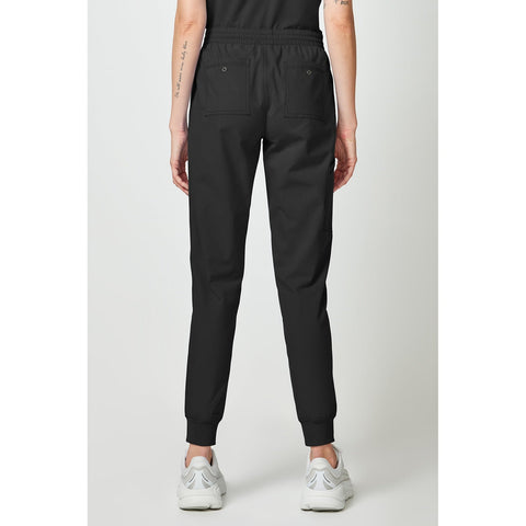 Women's Forge Mide Rise Cargo Scrub Jogger - Black - 2
