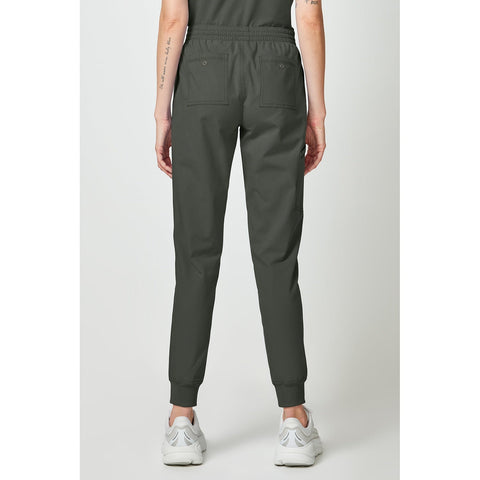 Women's Forge Mide Rise Cargo Scrub Jogger - Olive - 2