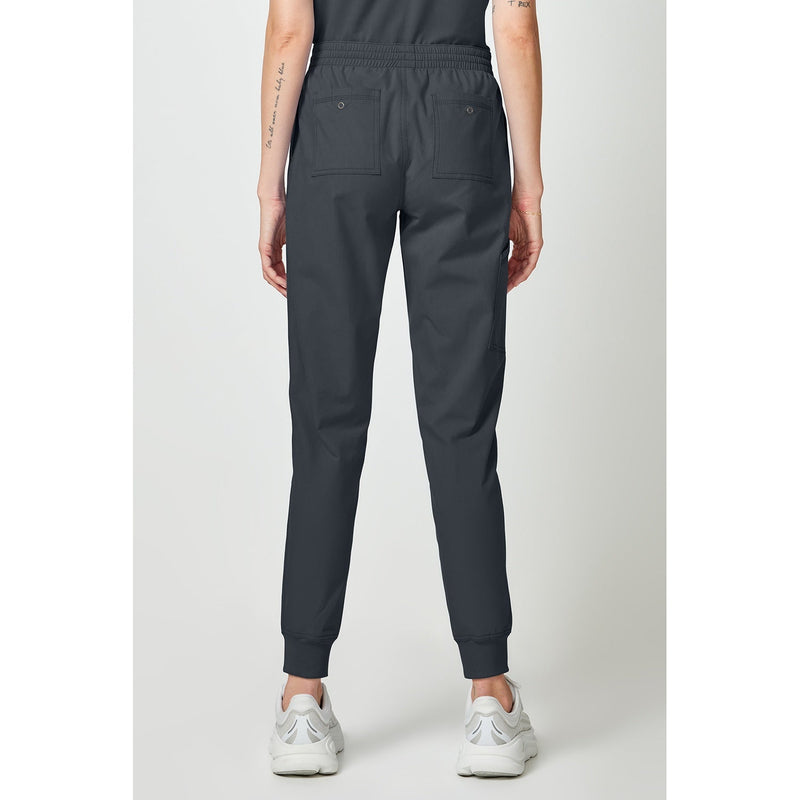 Women's Forge Mide Rise Cargo Scrub Jogger - Pewter - 2