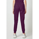 Women's Forge Mide Rise Cargo Scrub Jogger - Wine - 2