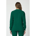 Women's EDS Essentials Snap Front Warm-Up Scrub Jacket - Hunter Green - 2