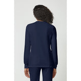Women's EDS Essentials Snap Front Warm-Up Scrub Jacket - Navy - 2