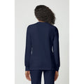 Women's EDS Essentials Snap Front Warm-Up Scrub Jacket - Navy - 2